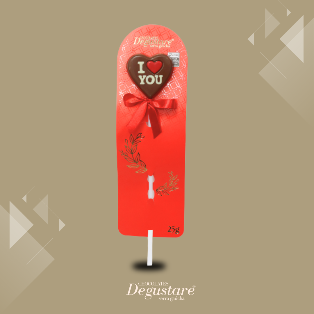 Pirulito Rosa com Suporte